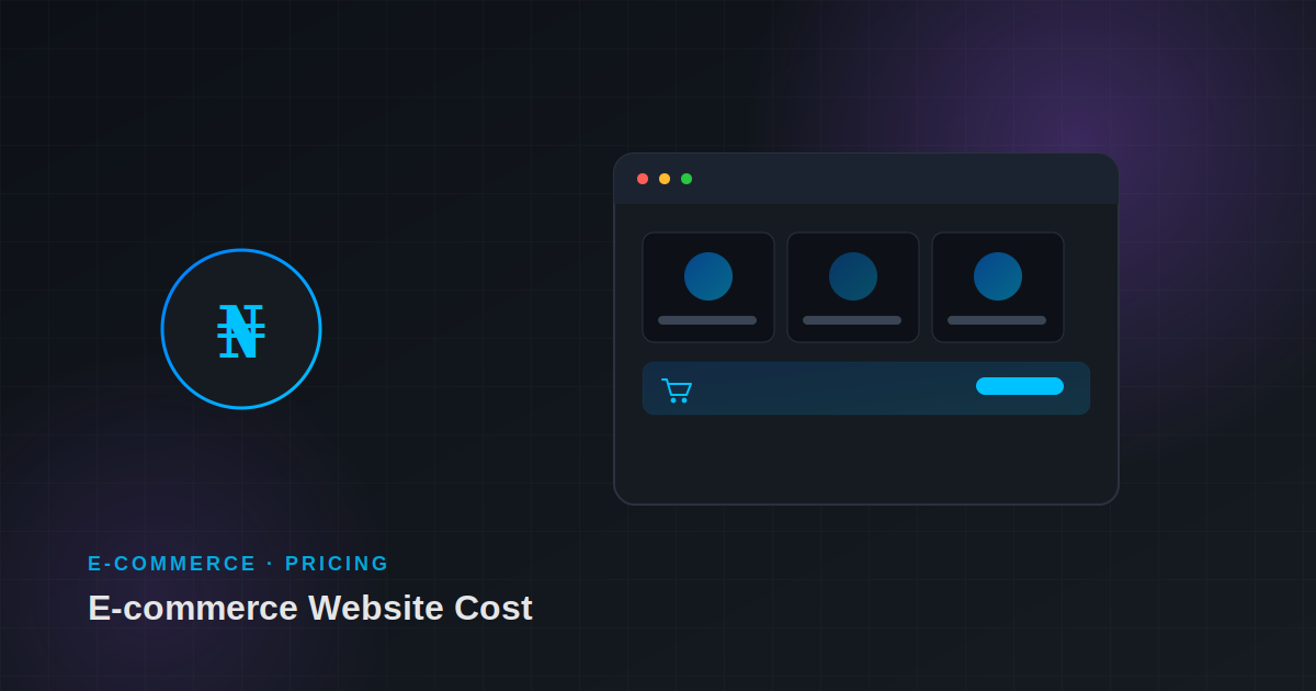 E-commerce website cost in Nigeria