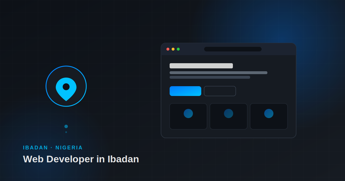 Web developer in Ibadan — websites and AI automation